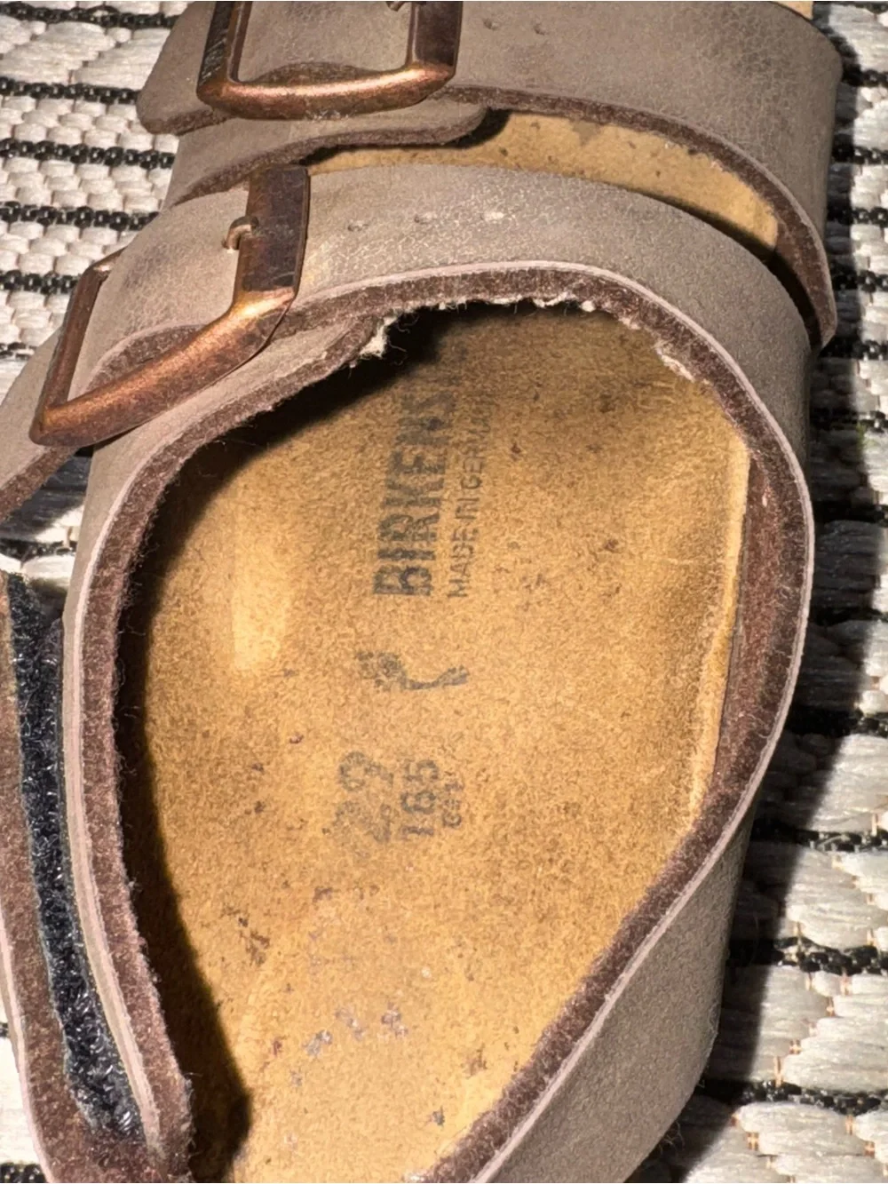 Birkenstocks Kids Brown Double-Buckle Comfort Sandals
